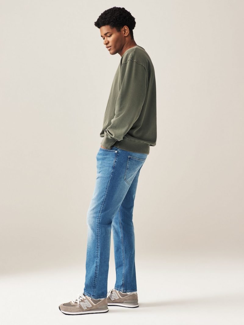 BLU84256 Blue Light Single Slim Fit Classic Stretch Jeans - Image 3