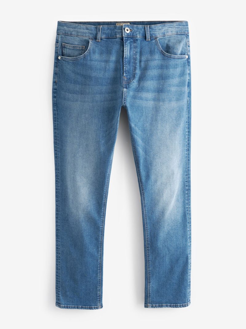 BLU84256 Blue Light Single Slim Fit Classic Stretch Jeans - Image 5