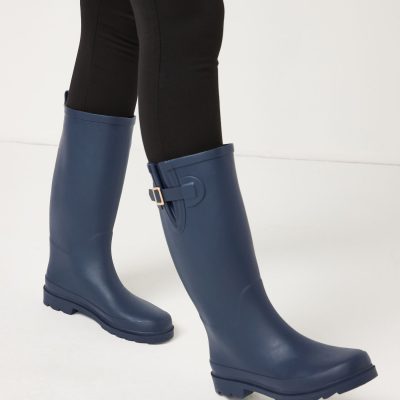 BLU84275 Navy Wellies