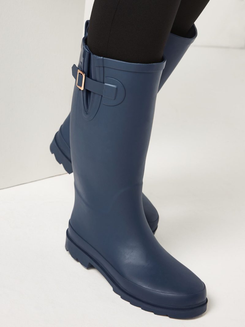 BLU84275 Navy Wellies - Image 2