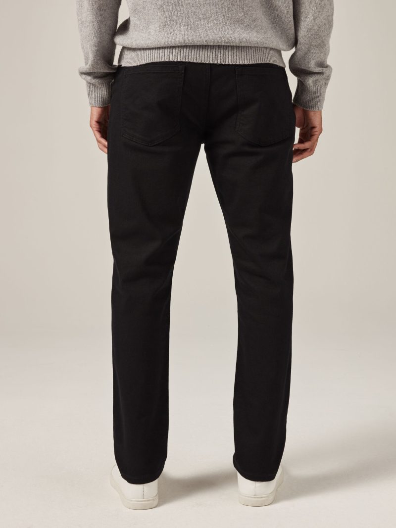 BLU84260 Black Solid Slim  Colour Classic Stretch Jeans - Image 4