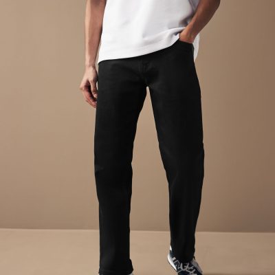 BLU84250 Black Straight Fit Motionflex Jeans