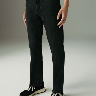 BLU84255 Washed Black Slim Fit Comfort Stretch Jeans