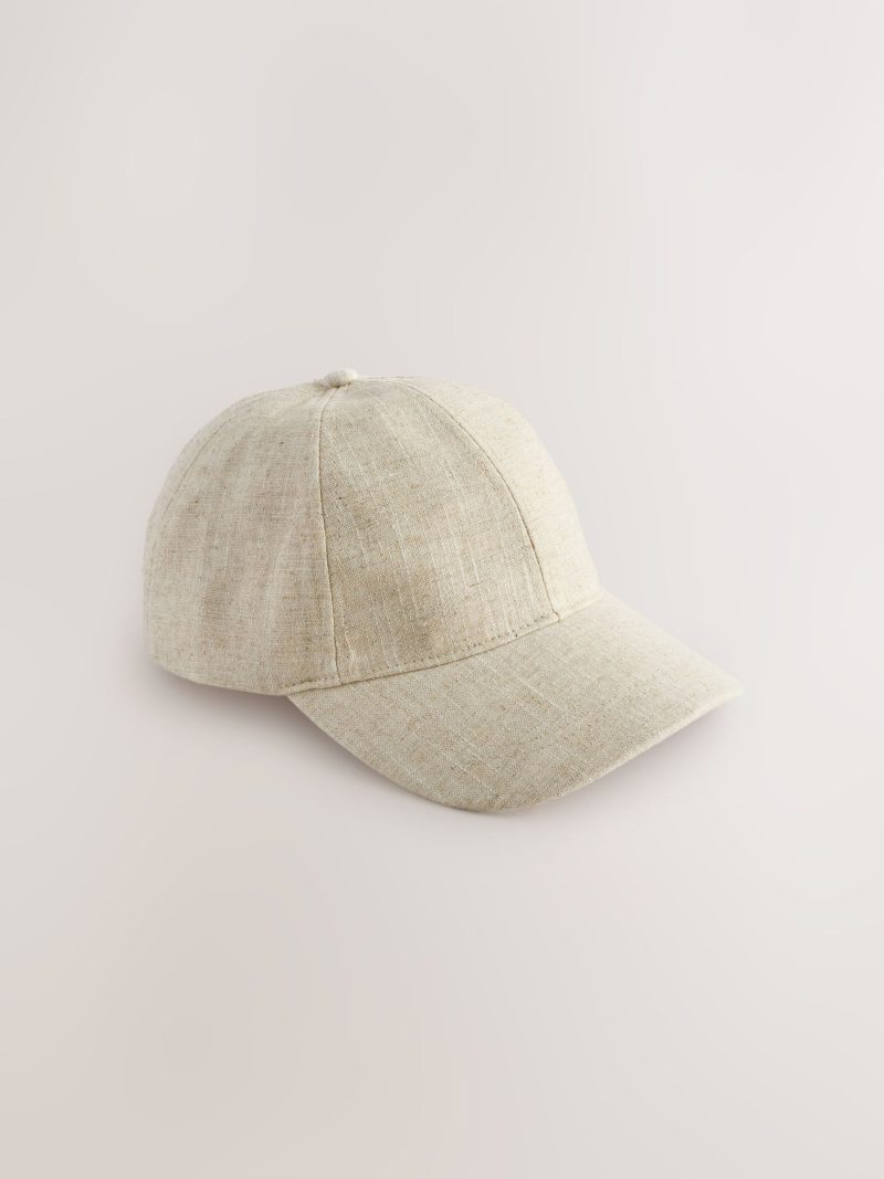 BLU84236 Green/Ecru Linen Cap 2 Pack - Image 5