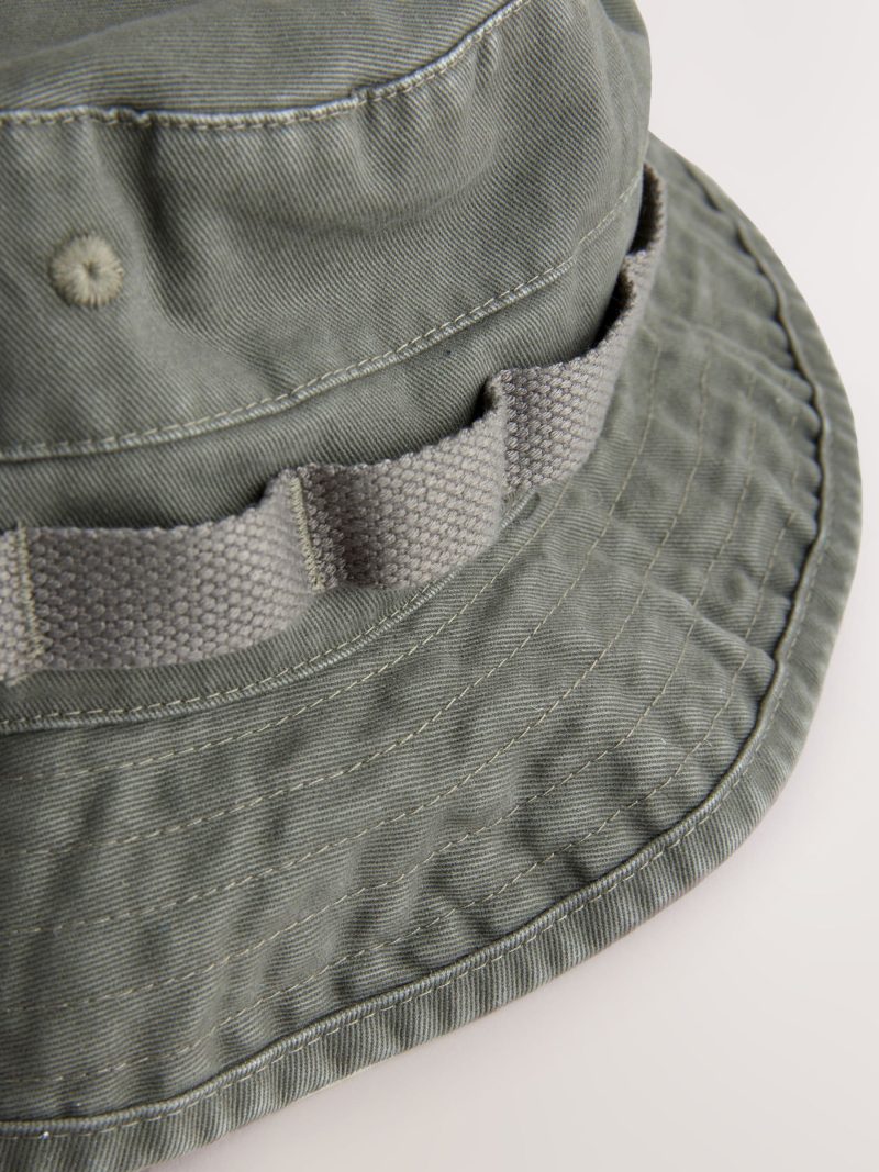 BLU84239 Khaki Green Boonie 100% Cotton Hat - Image 4