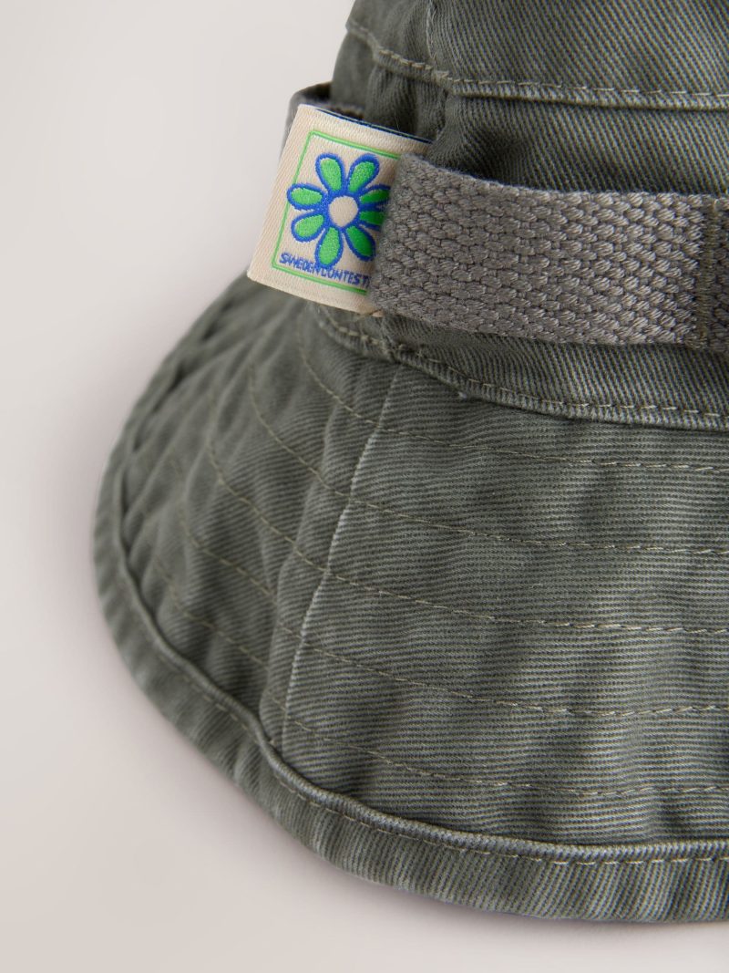 BLU84239 Khaki Green Boonie 100% Cotton Hat - Image 5