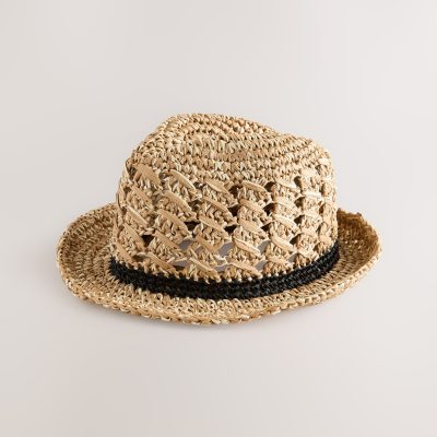 BLU84243 Natural Weave Packable Triby Hat