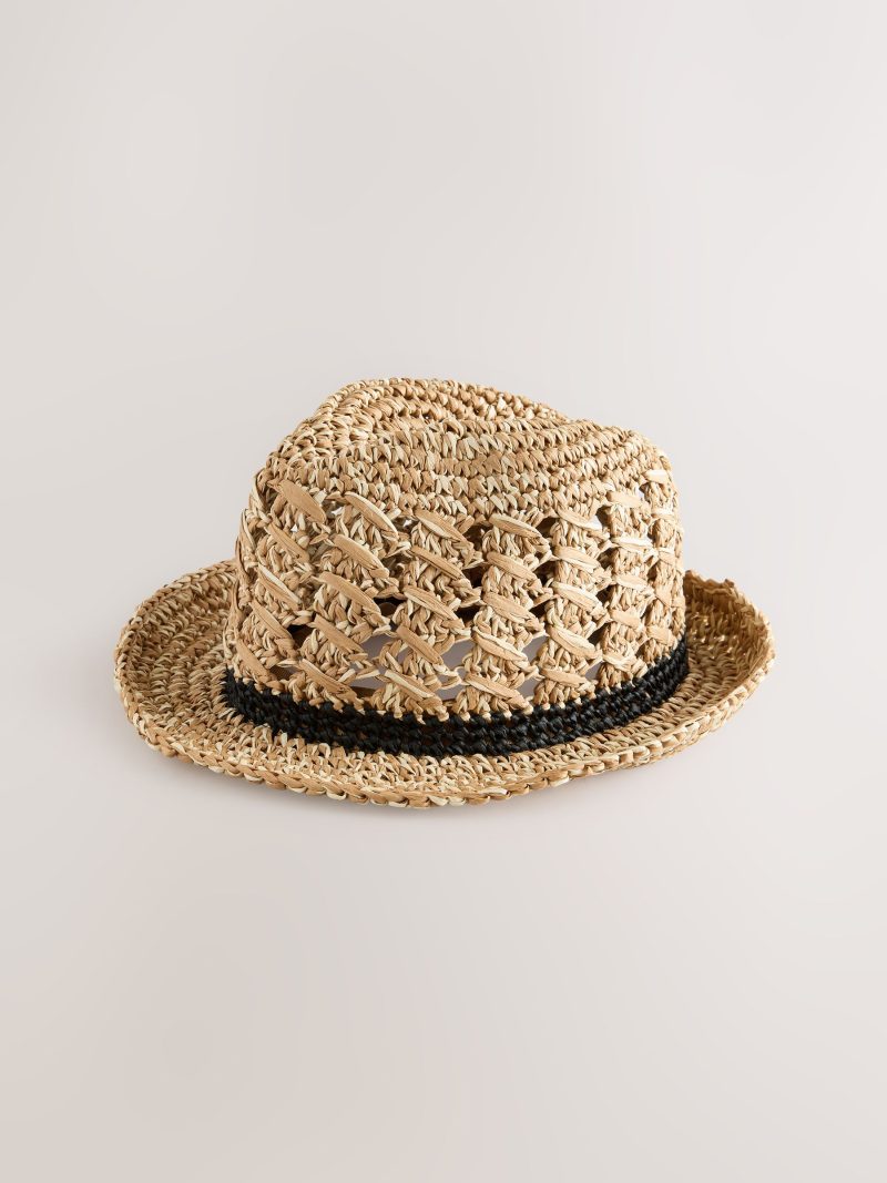 BLU84243 Natural Weave Packable Triby Hat