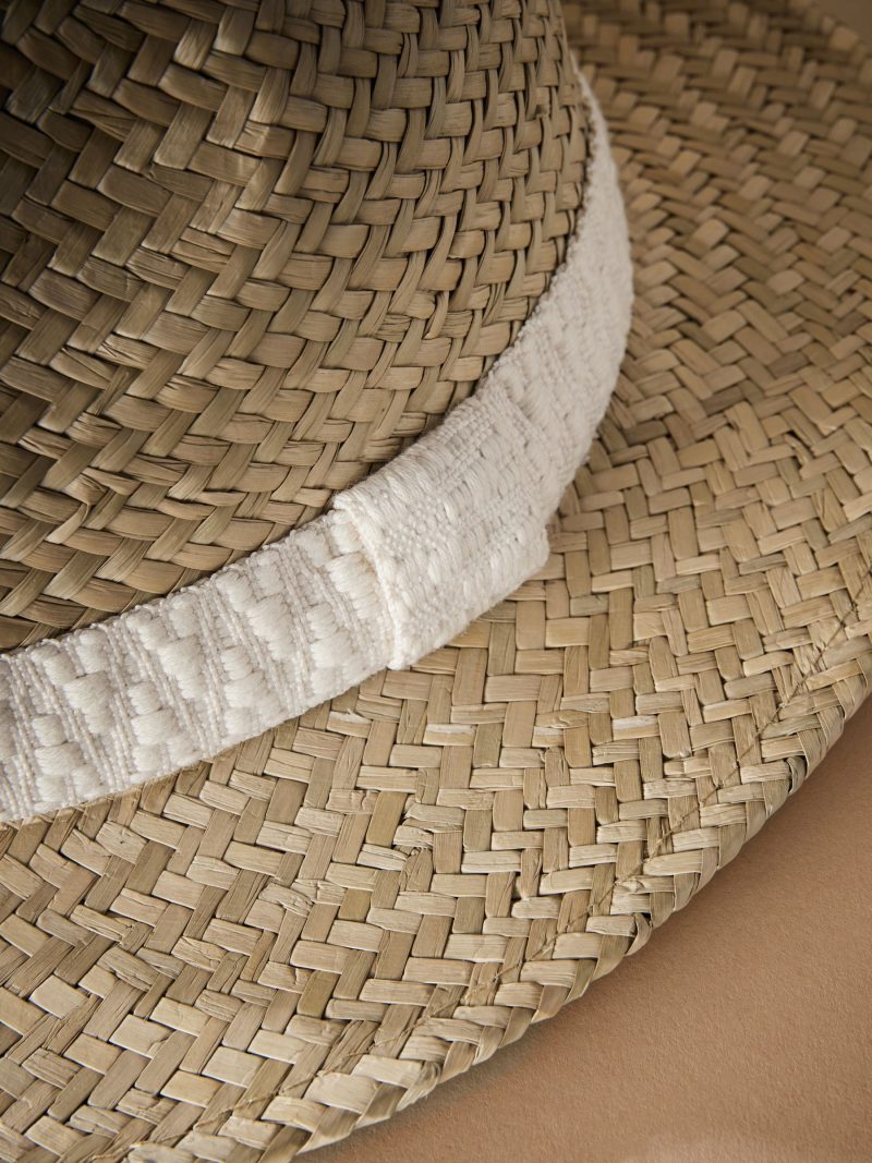 BLU84235 Natural Signature Seagrass Panama Style Hat - Image 3