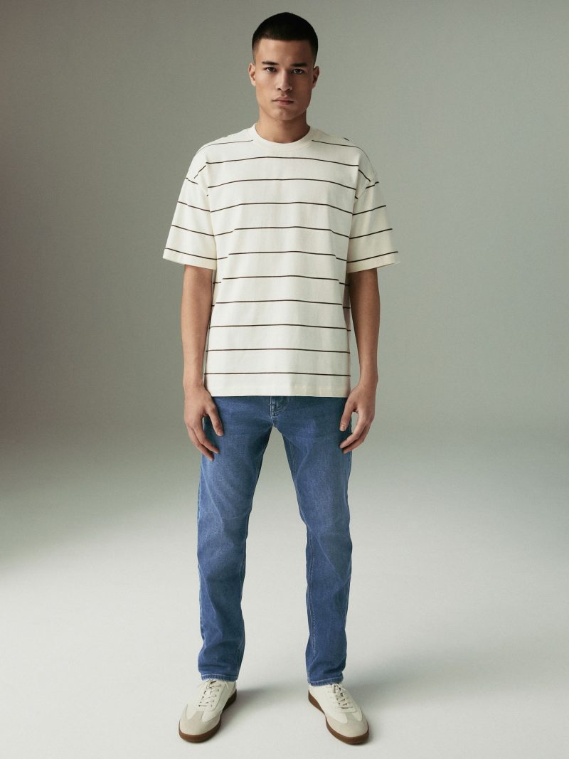 BLU84261 Blue Mid Slim Fit Motionflex Jeans - Image 2