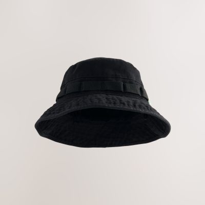 BLU84247 Black Boonie 100% Cotton Hat