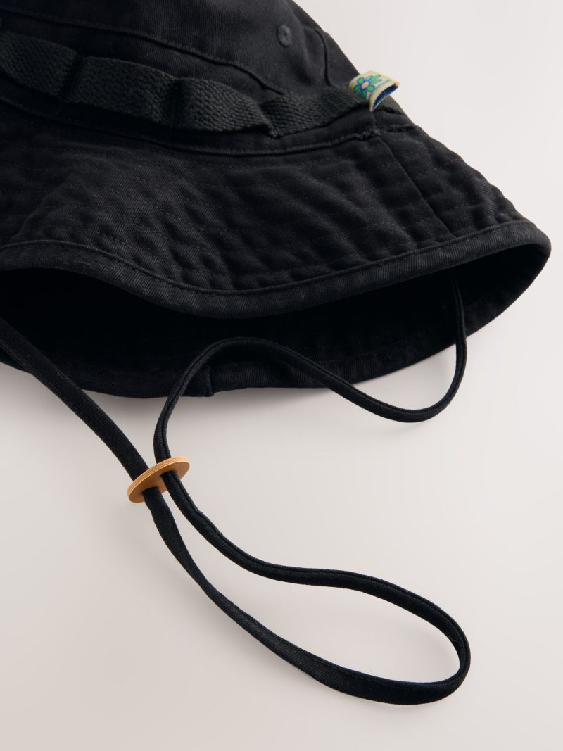 BLU84247 Black Boonie 100% Cotton Hat - Image 2
