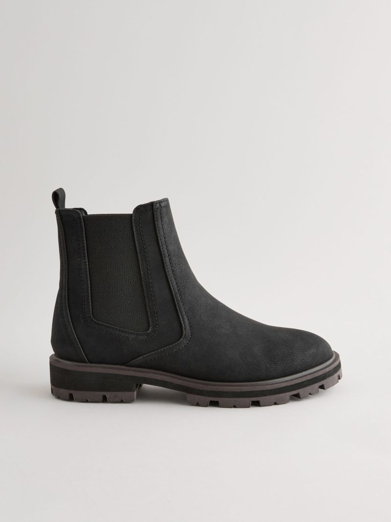 BLU84280 Black Standard/Wide Chelsea Boots - Image 3