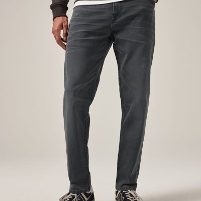 BLU84251 Grey Charcoal Single Slim Fit Classic Stretch Jeans