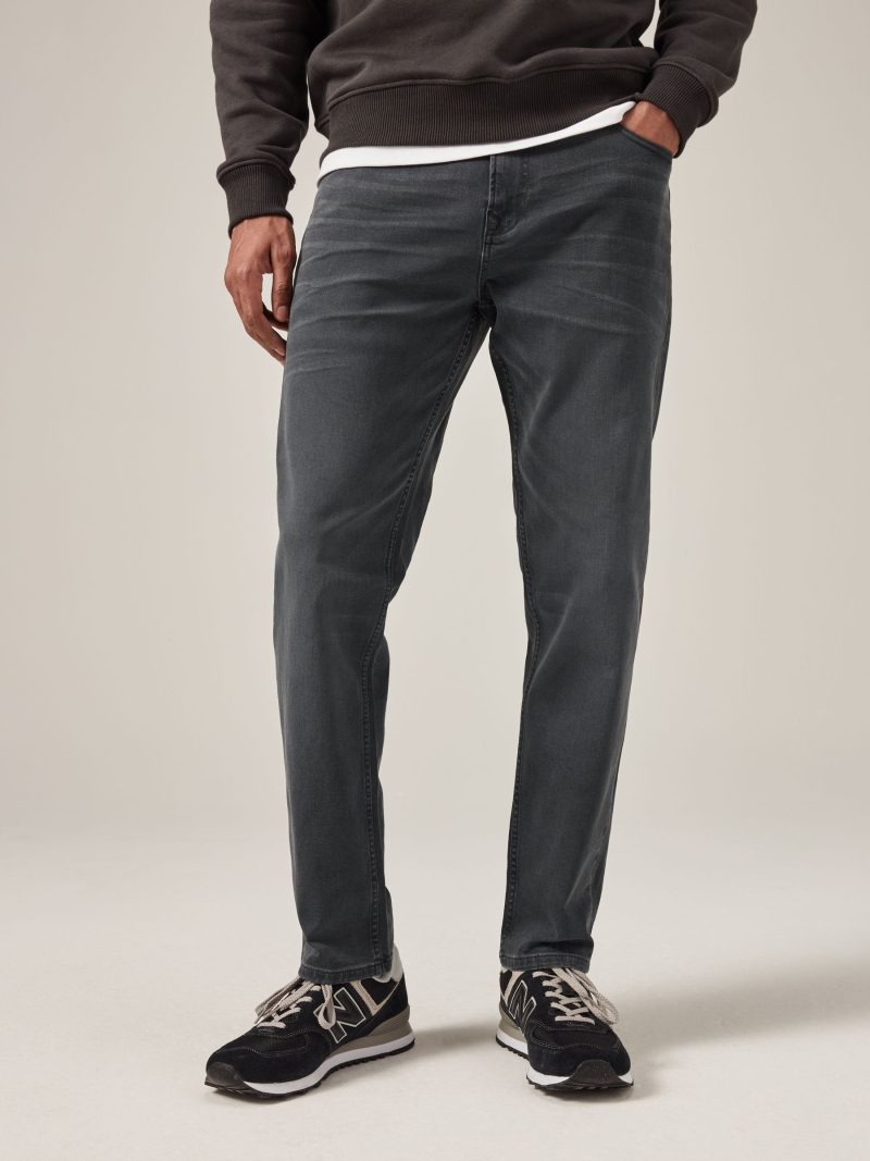 BLU84251 Grey Charcoal Single Slim Fit Classic Stretch Jeans