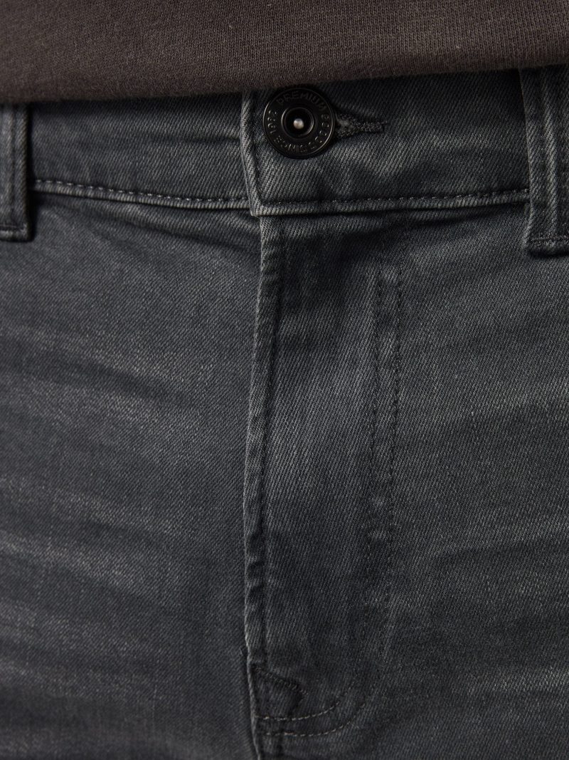 BLU84251 Grey Charcoal Single Slim Fit Classic Stretch Jeans - Image 5